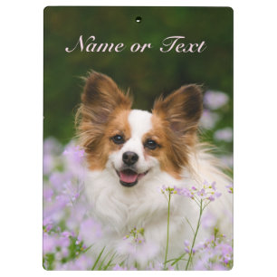 Papillon Dog Cute Romantic Portret - Gepersonalise Klembord