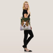 Papillon Dog Cute Romantic Potrait Foto - Tote Bag (Op model)