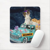 Papillon Dog Halloween Truck Muismat (Met muis)