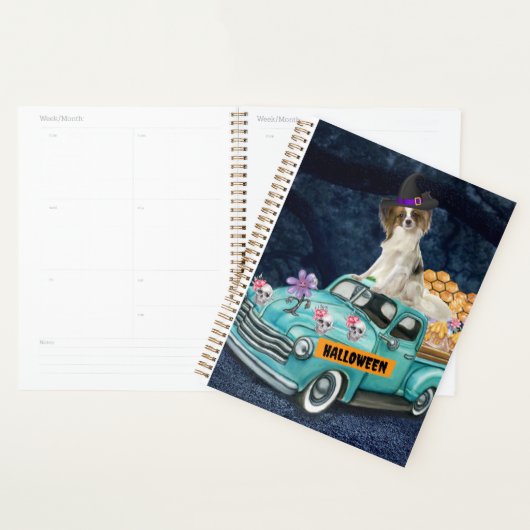 Papillon Dog Halloween Truck Planner (Display)