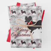 Papillon Dog Inpakpapier Vel (In situ)