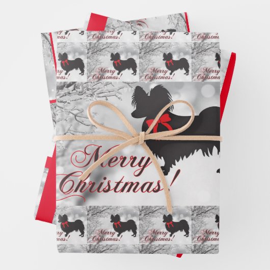 Papillon Dog Inpakpapier Vel (In situ)