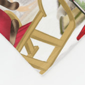 Papillon Dog Kerstmis Fleece Deken (Hoek)