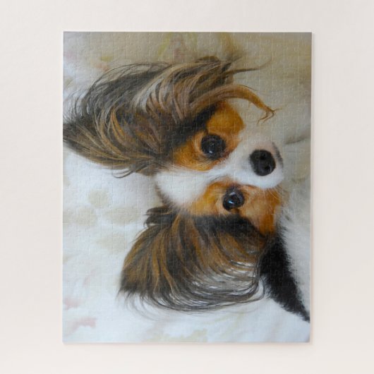 Papillon Dog. Legpuzzel (Verticaal)