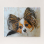 Papillon Dog. Legpuzzel (Horizontaal)