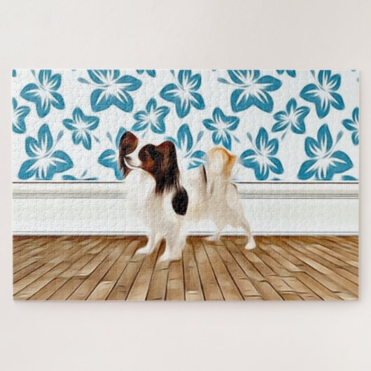 Papillon Dog Legpuzzel (Horizontaal)