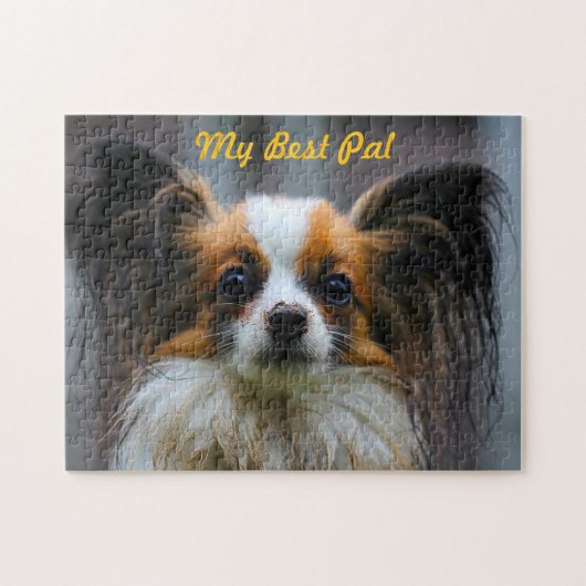 Papillon Dog. Legpuzzel (Horizontaal)