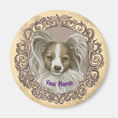 Papillon Dog Magneet (Voorkant)