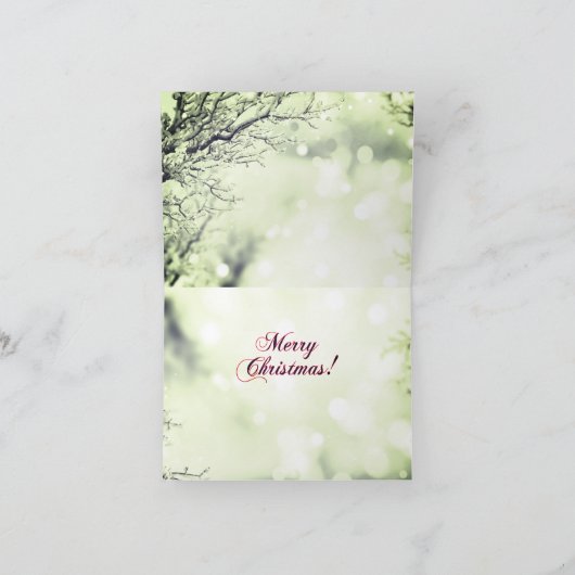 Papillon Dog Merry Christmas Card Kaart (Binnen)