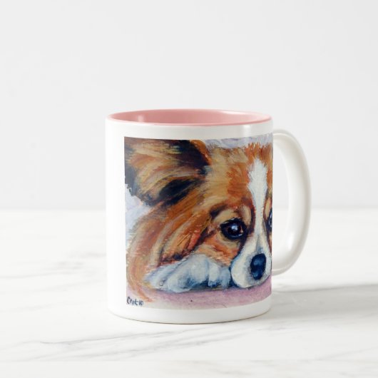 Papillon Dog Mok (Voorkant rechts)