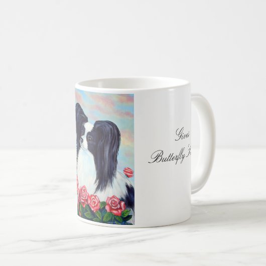 Papillon Dog Mok (Voorkant rechts)