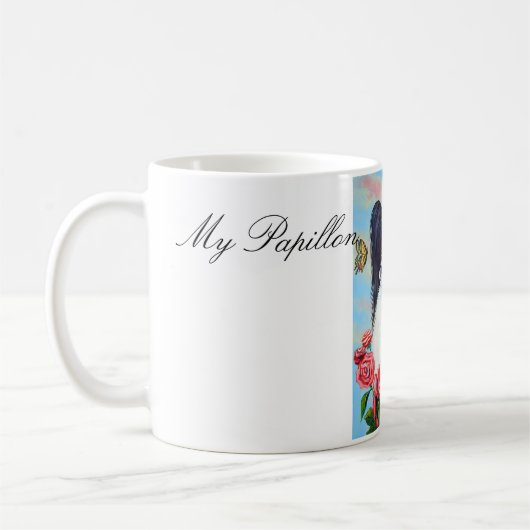 Papillon Dog Mok (Links)