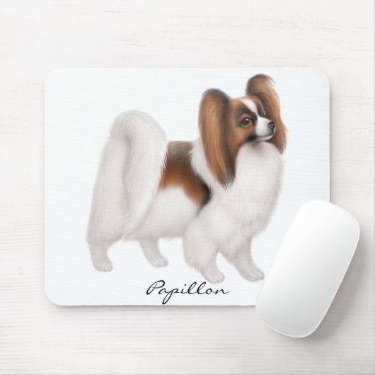 Papillon Dog Mousepad Muismat (Met muis)