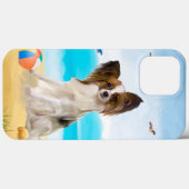 Papillon Dog op strand Case-Mate iPhone Case (Achterkant (horizontaal))