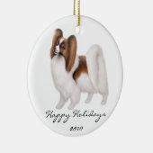 Papillon Dog Ornament (Rechts)