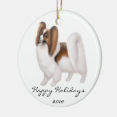 Papillon Dog Ornament (Links)