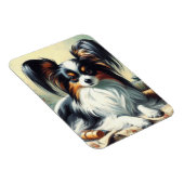  Papillon Dog Painting Magneet (Rechterzijde)