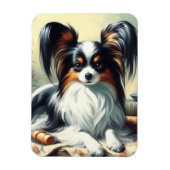  Papillon Dog Painting Magneet (Verticaal)