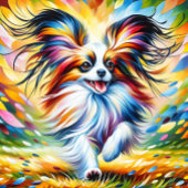 Papillon Dog Portrait Acryl Art Print Hondenliefhe Legpuzzel