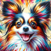 Papillon Dog Portrait Acryl Art Print Hondenliefhe Legpuzzel