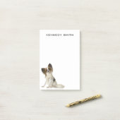 Papillon Dog Post-it® Notes (Op bureau)