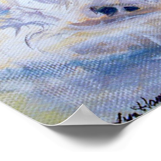 Papillon Dog Poster PRINT (Hoek)