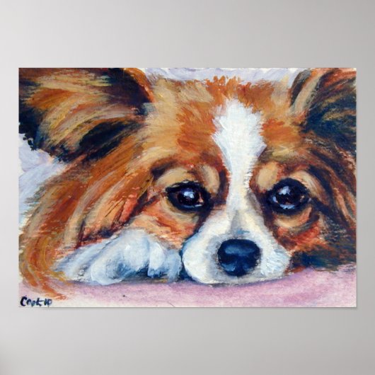 Papillon Dog Print (Voorkant)