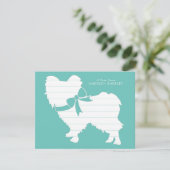 Papillon Dog Puppy Bedankkaart (Staand voorkant)