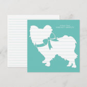 Papillon Dog Puppy Bedankkaart (Voorkant / Achterkant)