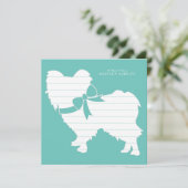 Papillon Dog Puppy Bedankkaart (Staand voorkant)