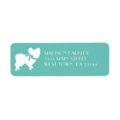 Papillon Dog Puppy Etiket (Voorkant)