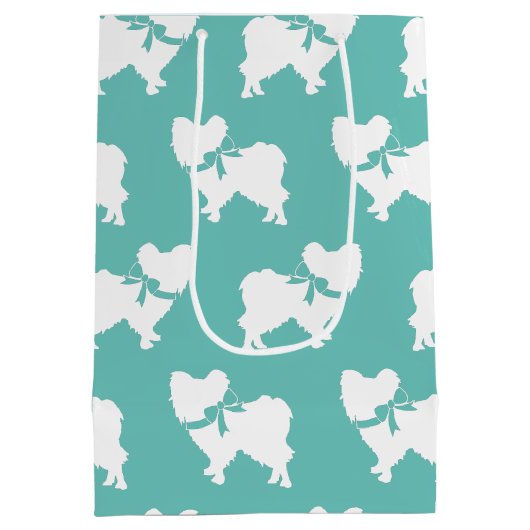 Papillon Dog Puppy Medium Cadeauzakje (Achterkant)