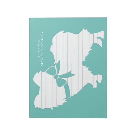 Papillon Dog Puppy Notitieblok (Linkerzijde)