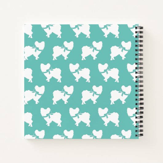 Papillon Dog Puppy Notitieboek (Achterkant)