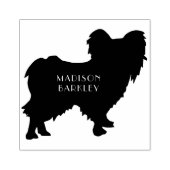 Papillon Dog Puppy Rubberstempel (Afrduk)