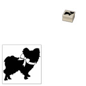 Papillon Dog Puppy Rubberstempel (Gestempeld)