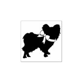 Papillon Dog Puppy Rubberstempel (Afrduk)