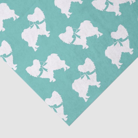 Papillon Dog Puppy Tissuepapier (Detail)