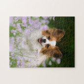 Papillon Dog Romantic Portrait Game 11x14 Legpuzzel (Horizontaal)
