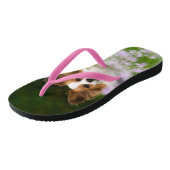 Papillon Dog Schattige Romantisch Portret Huisdier Teenslippers (Schuin)