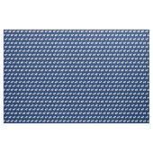 Papillon Dog Silhouette Pet Navy Blue Stof (Yard (91,4 cm))