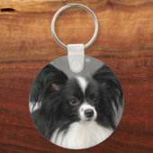 Papillon Dog Sleutelhanger (Voorkant)