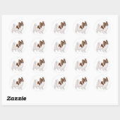 Papillon Dog Sticker (Vel)