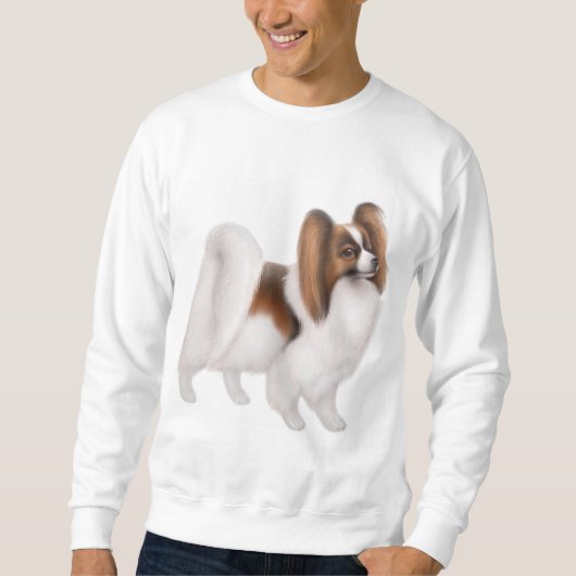 Papillon Dog Sweatshirt (Voorkant)