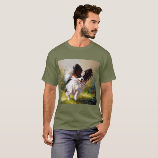 Papillon Dog T-shirt (Voorkant volledig)