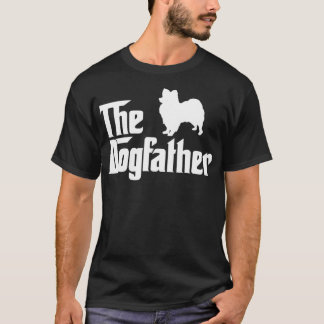 Papillon Dog The Dogfather Funny Dog Gift  T-shirt