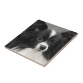 Papillon Dog Tile Tegeltje (Zijkant)