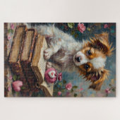 Papillon Dog Valentine's Day Secret Diaries Legpuzzel (Horizontaal)