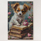 Papillon Dog Valentine's Day Secret Diaries Legpuzzel (Verticaal)
