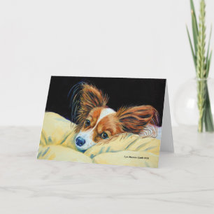 Papillon Dog Wenskaarten Kaart